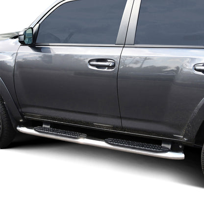 Westin PRO TRAXX 4" Oval Nerf Step Bars Polished Stainless – Fits 2014-24 4Runner