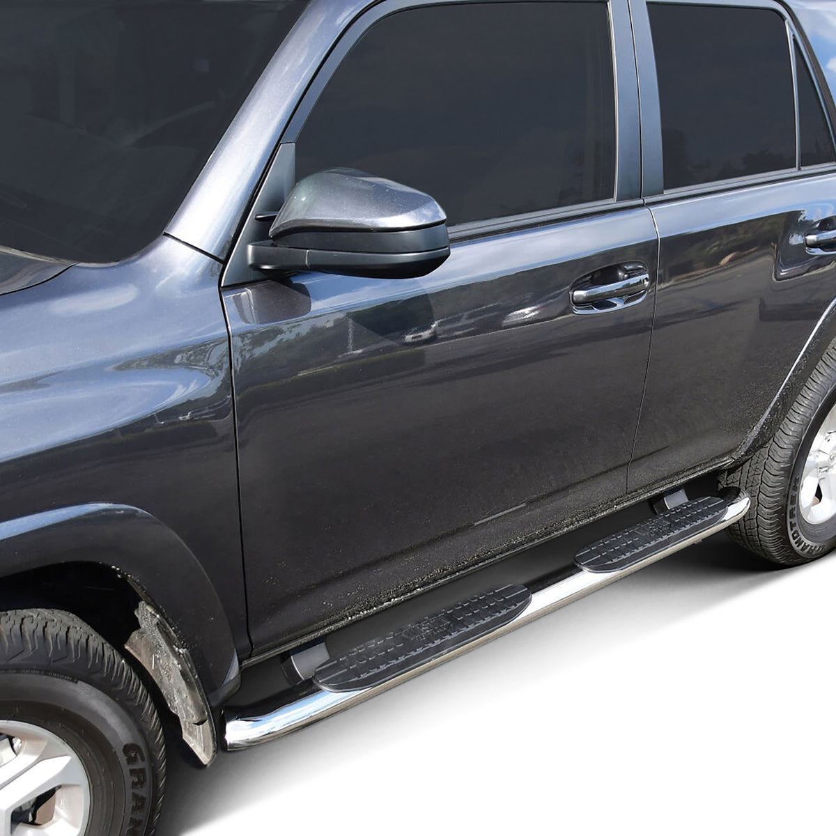 Westin PRO TRAXX 4" Oval Nerf Step Bars Polished Stainless – Fits 2014-24 4Runner