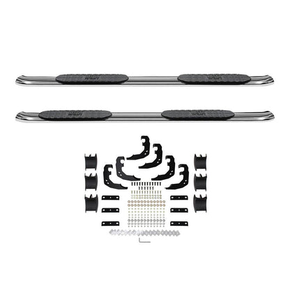 Westin PRO TRAXX 4" Oval Nerf Step Bars Polished Stainless – Fits 2019-26 Ram 1500 Crew Cab