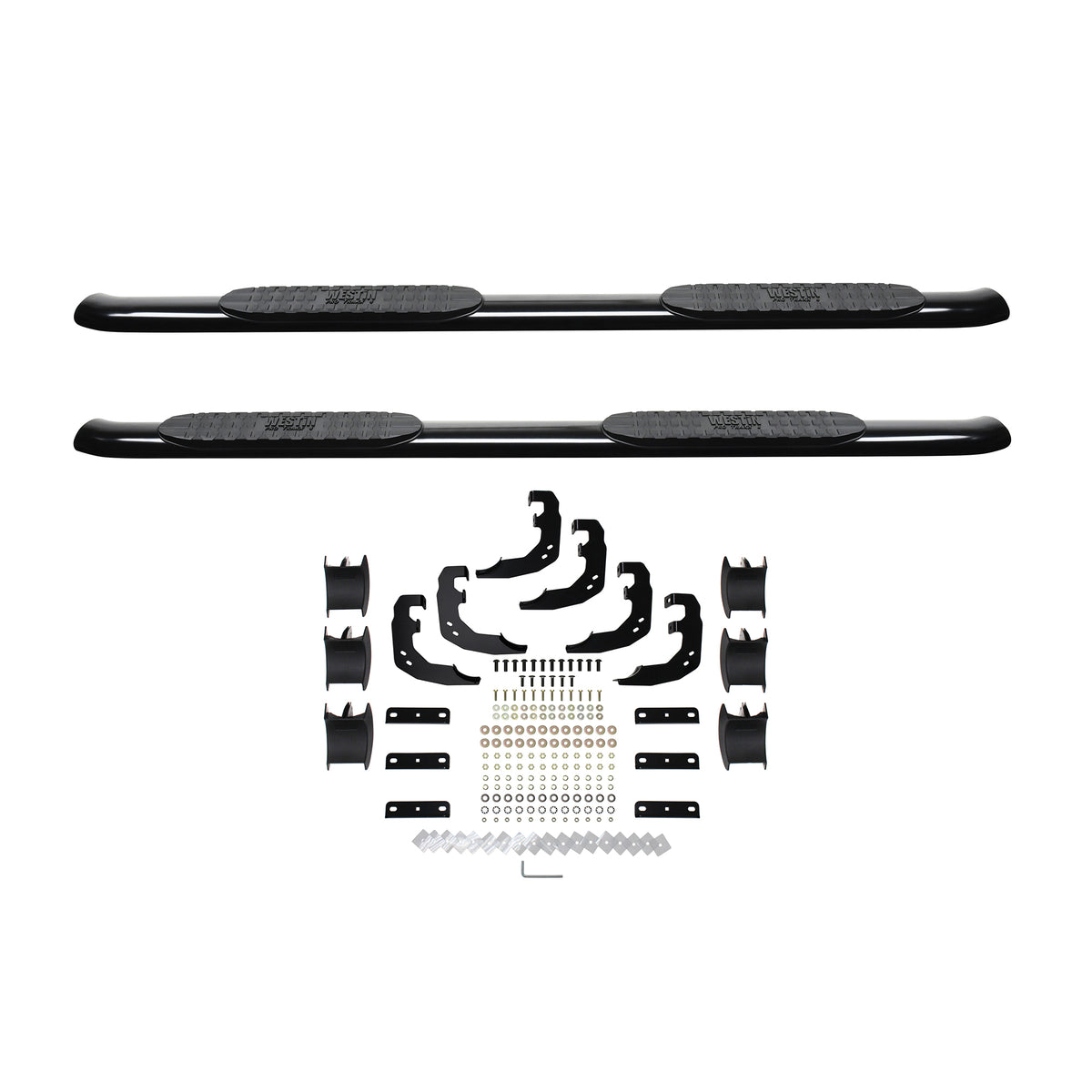 Westin PRO TRAXX 4" Oval Nerf Step Bars Black – Fits 2019-26 Ram 1500 Crew Cab