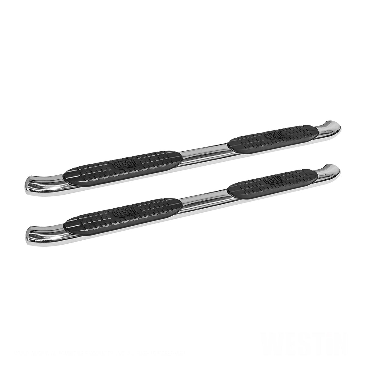 Westin PRO TRAXX 4" Oval Nerf Step Bars Polished Stainless – Fits 2019-26 Ram 1500 Quad Cab