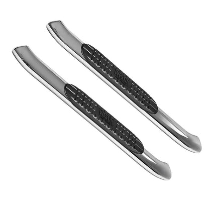 Westin PRO TRAXX 4" Oval Nerf Step Bars Polished Stainless – Fits 2019-26 Silverado/Sierra 1500 Standard Cab & More