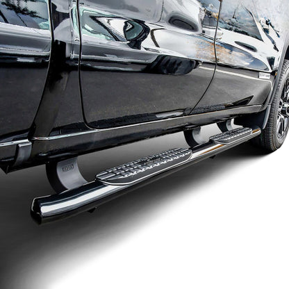 Westin PRO TRAXX 4" Oval Nerf Step Bars Black – Fits 2019-26 Silverado/Sierra 1500 Double Cab & More