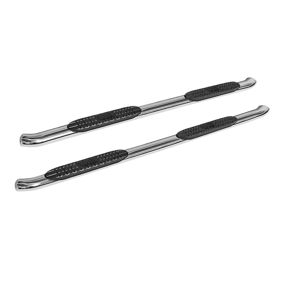 Westin PRO TRAXX 4" Oval Nerf Step Bars Polished Stainless – Fits 2019-26 Silverado/Sierra 1500 Crew Cab & More