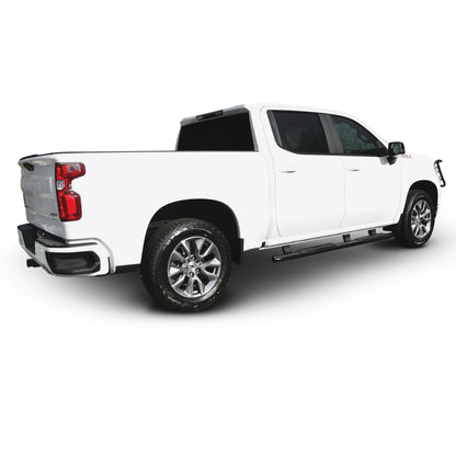 Westin PRO TRAXX 4" Oval Nerf Step Bars Black – Fits 2019-26 Silverado/Sierra 1500 Crew Cab & More
