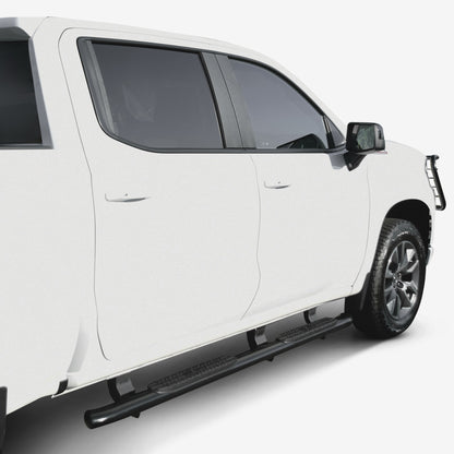 Westin PRO TRAXX 4" Oval Nerf Step Bars Black – Fits 2019-26 Silverado/Sierra 1500 Crew Cab & More