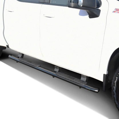Westin PRO TRAXX 4" Oval Nerf Step Bars Black – Fits 2019-26 Silverado/Sierra 1500 Crew Cab & More