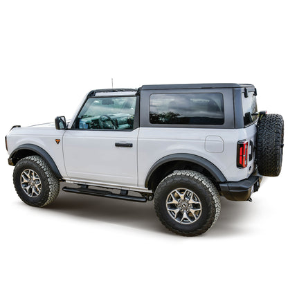 Westin PRO TRAXX 4" Oval Nerf Step Bars Black – Fits 2021-26 Bronco 2 Door