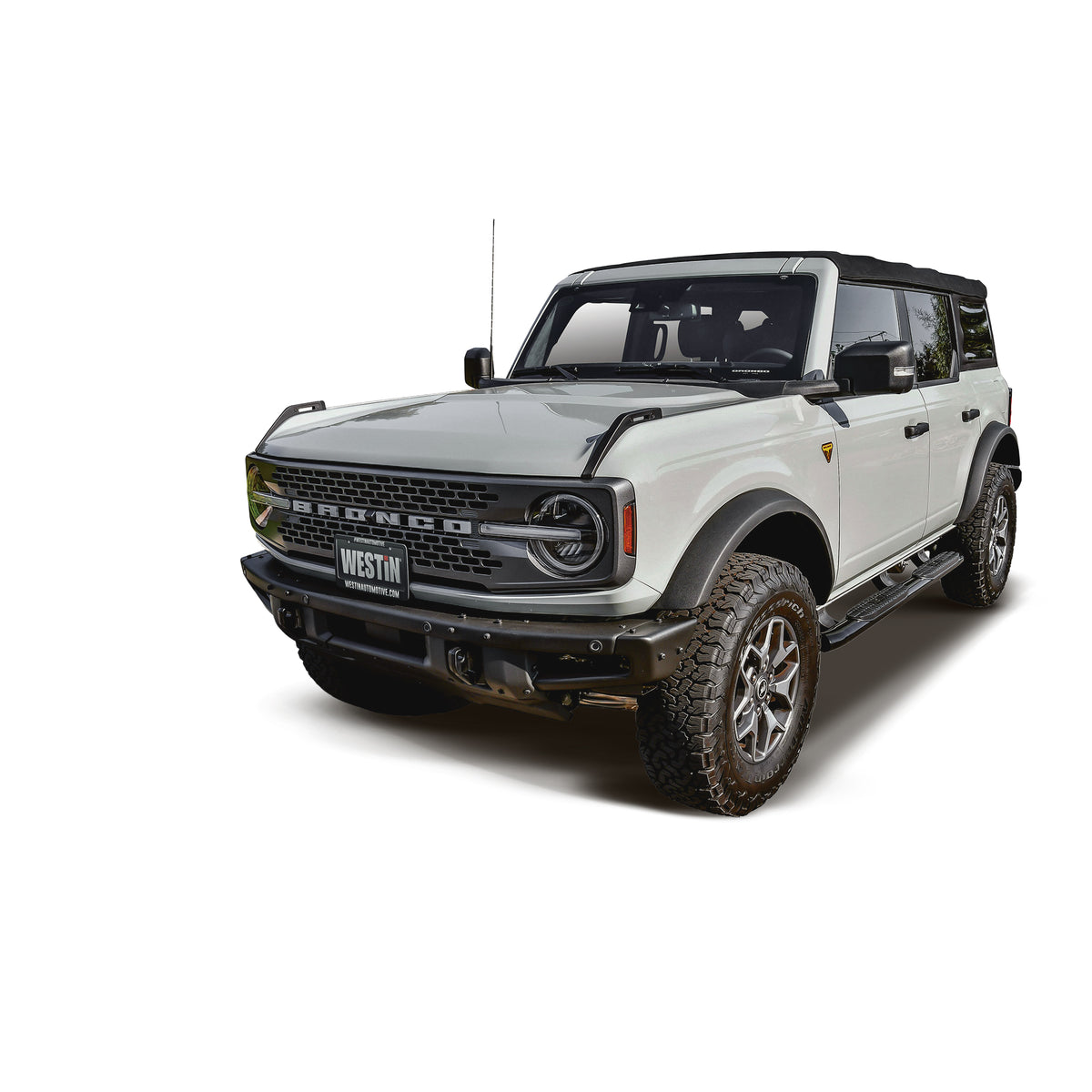 Westin PRO TRAXX 4" Oval Nerf Step Bars Black – Fits 2021-26 Bronco 4 Door