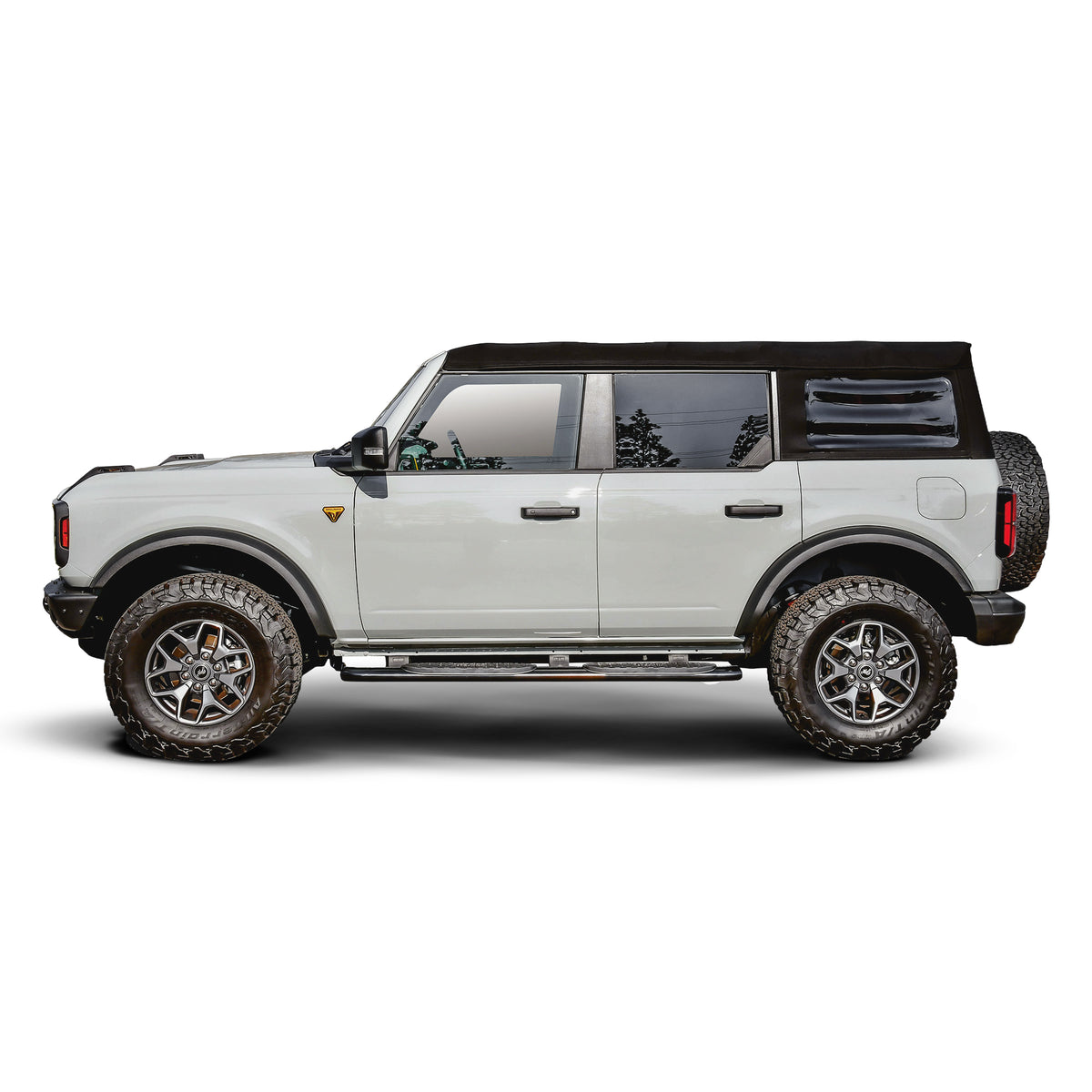 Westin PRO TRAXX 4" Oval Nerf Step Bars Black – Fits 2021-26 Bronco 4 Door