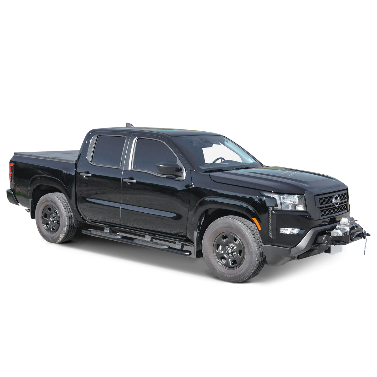 Westin PRO TRAXX 4" Oval Nerf Step Bars Black – Fits 2022-26 Frontier Crew Cab