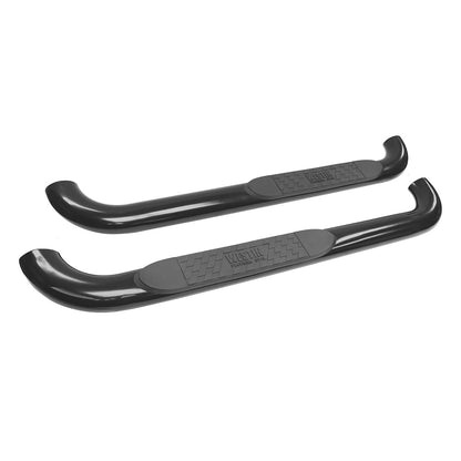 Westin Platinum 4" Oval Nerf Step Bars Black Steel – Fits 2015-27 F-150 Regular Cab & More