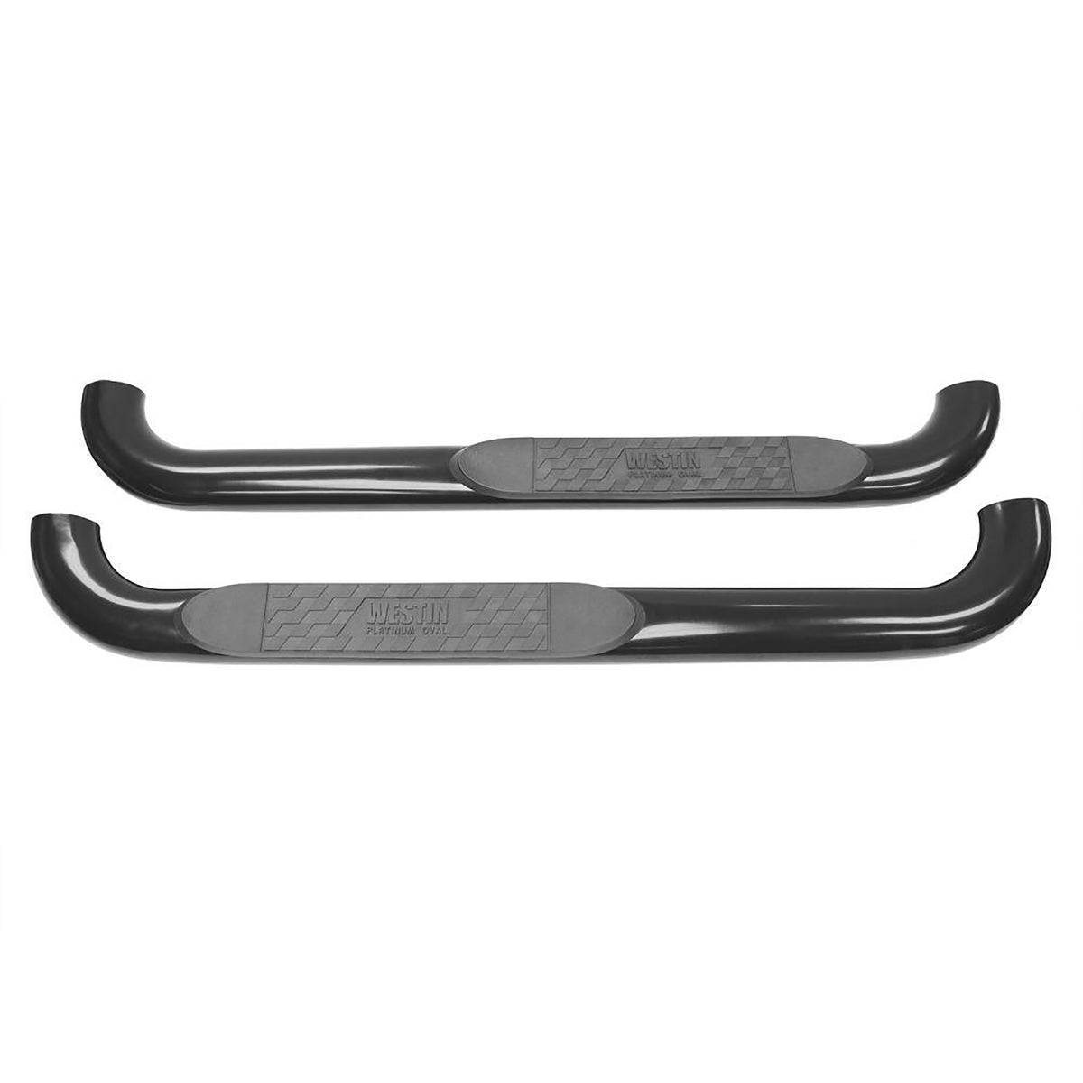 Westin Platinum 4" Oval Nerf Step Bars Black Steel – Fits 2015-27 F-150 Regular Cab & More - image 2