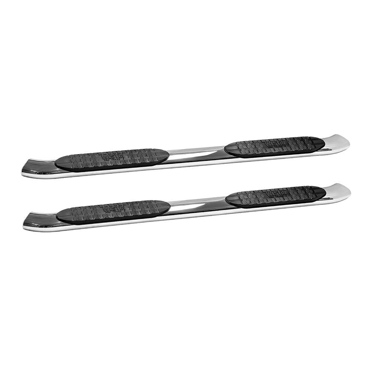 Westin PRO TRAXX 5" Oval Nerf Step Bars Polished Stainless Steel – Fits 2015-27 F-150 SuperCrew Cab & More