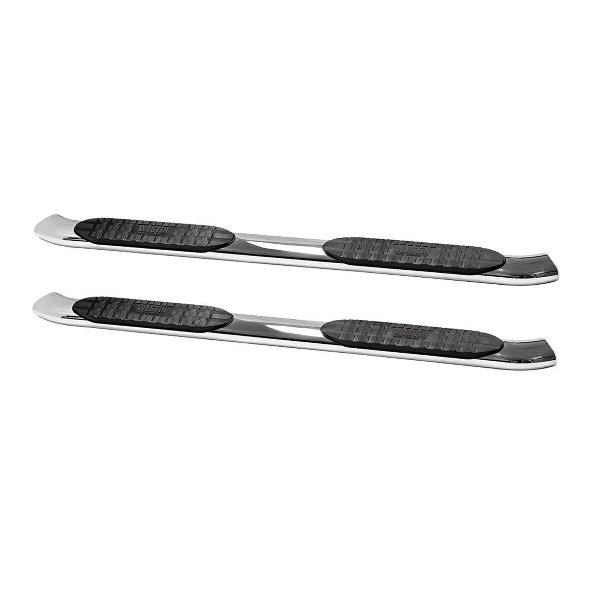 Westin PRO TRAXX 5" Oval Nerf Step Bars Polished Stainless Steel – Fits 2015-27 F-150 SuperCrew Cab & More - image 2