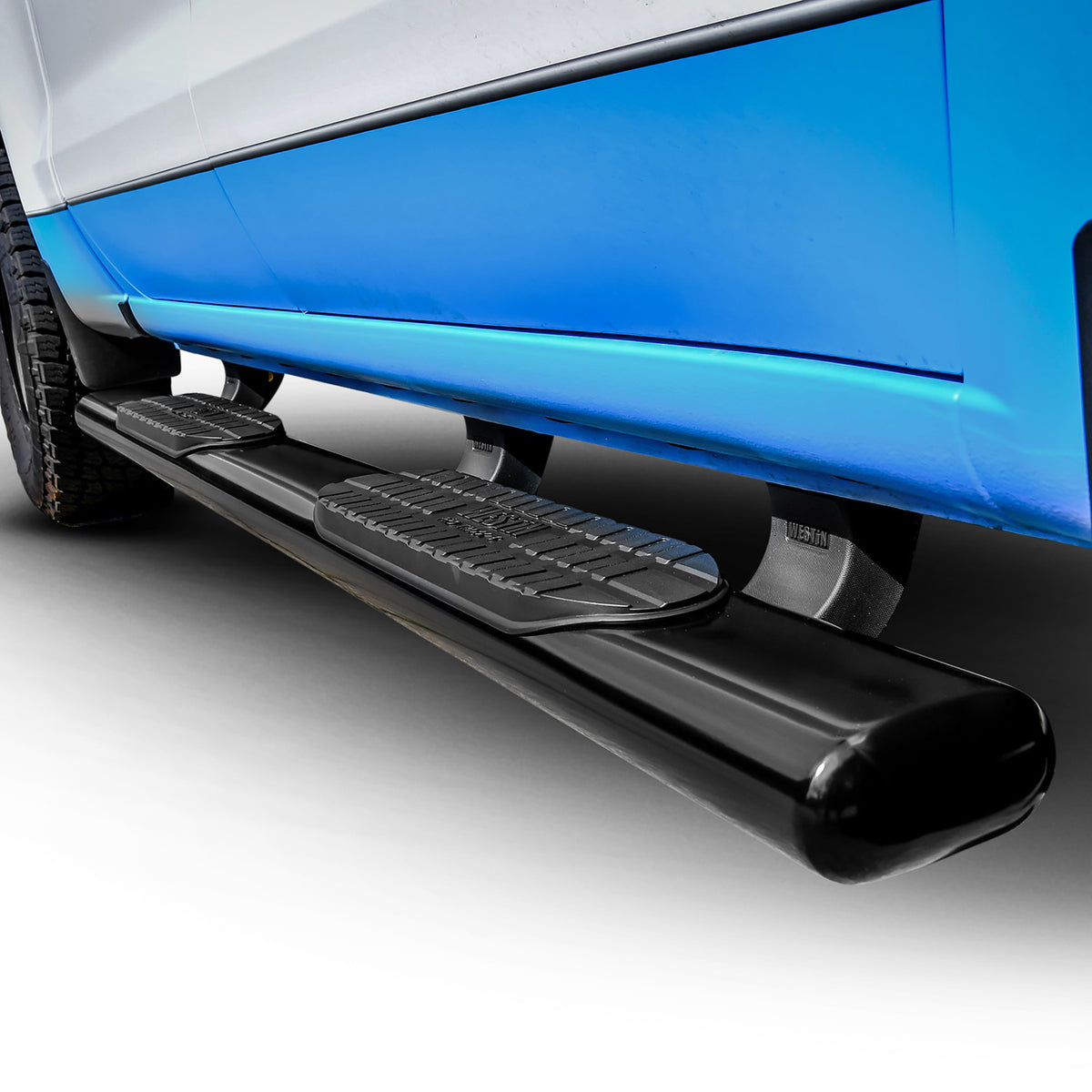 Westin PRO TRAXX 6" Oval Nerf Step Bars Black Steel – Fits 2019-26 Silverado/Sierra 1500 Crew Cab & More