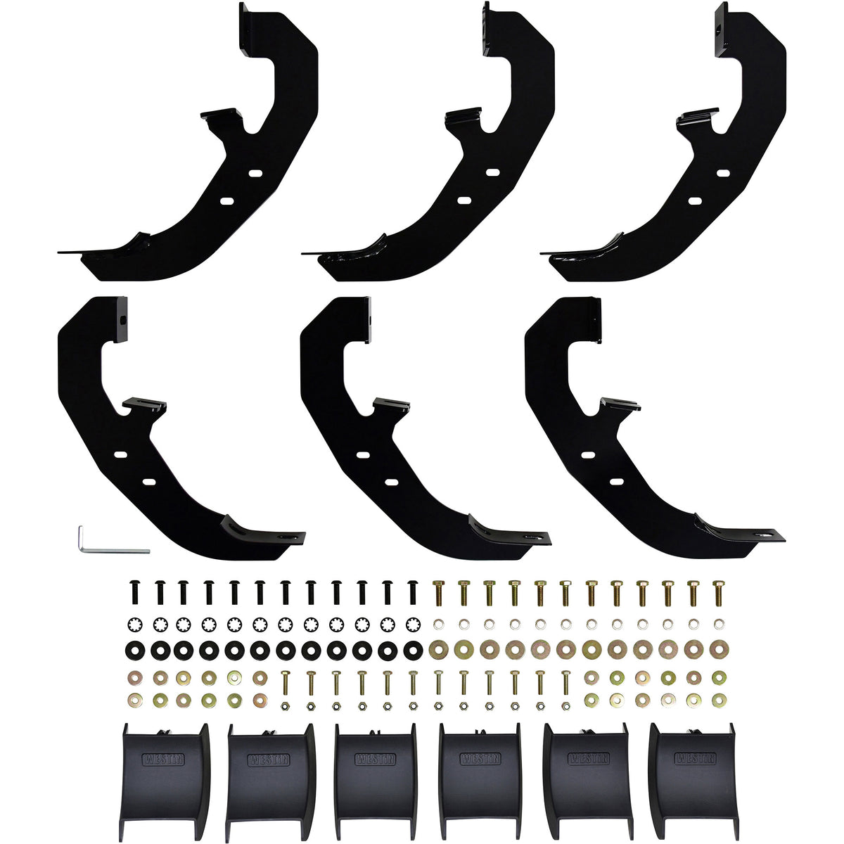 Westin PRO TRAXX 6" Oval Nerf Step Bars Black Steel – Fits 2019-26 Silverado/Sierra 1500 Crew Cab & More - image 5