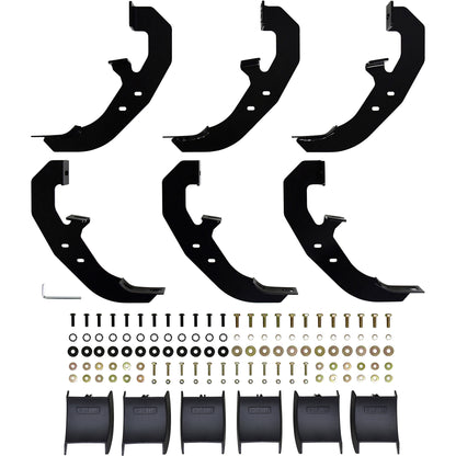 Westin PRO TRAXX 6" Oval Nerf Step Bars Black Steel – Fits 2019-26 Silverado/Sierra 1500 Crew Cab & More - image 5