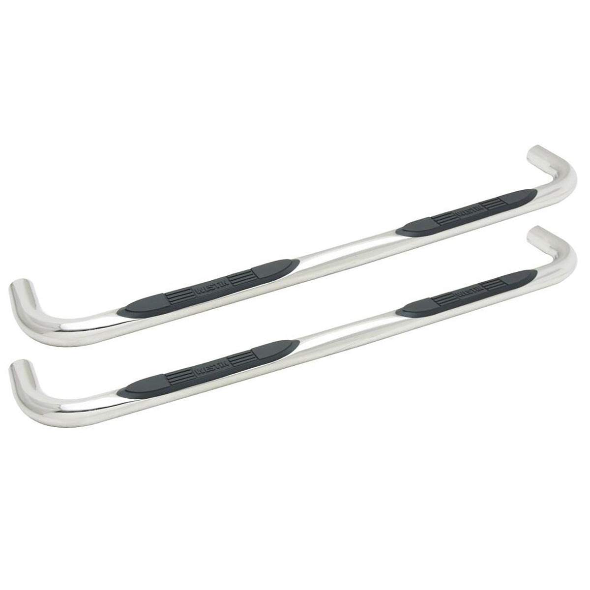 Westin E-Series 3" Round Nerf Bars Polished Stainless Steel – Fits 2009-24 Ram 1500 Quad Cab & More