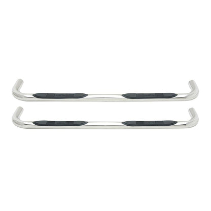 Westin E-Series 3" Round Nerf Bars Polished Stainless Steel – Fits 2009-24 Ram 1500 Quad Cab & More