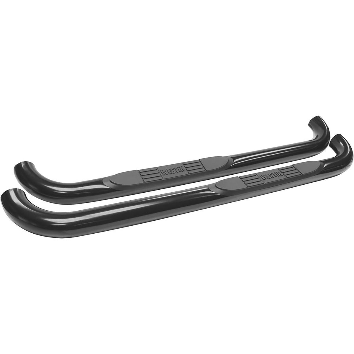 Westin E-Series 3" Round Nerf Bars Black Steel – Fits 2015-27 F-150 Regular Cab & More