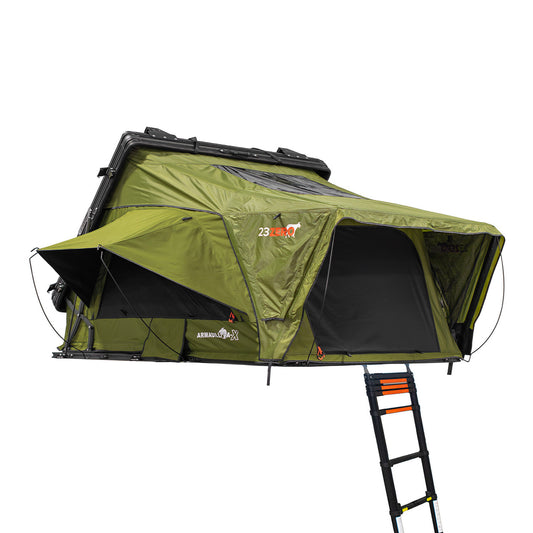23Zero Armadillo AX3 Roof Top Tent – Aluminum RTT, Full-Size Bed, 4-Season, Sleeps 2 Adults