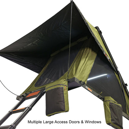 23ZERO Kabari SuperFly Rooftop Tent (Lightweight Wedge Design) for Pickup Trucks, SUVs & Crossovers – Low-Profile 4-Season