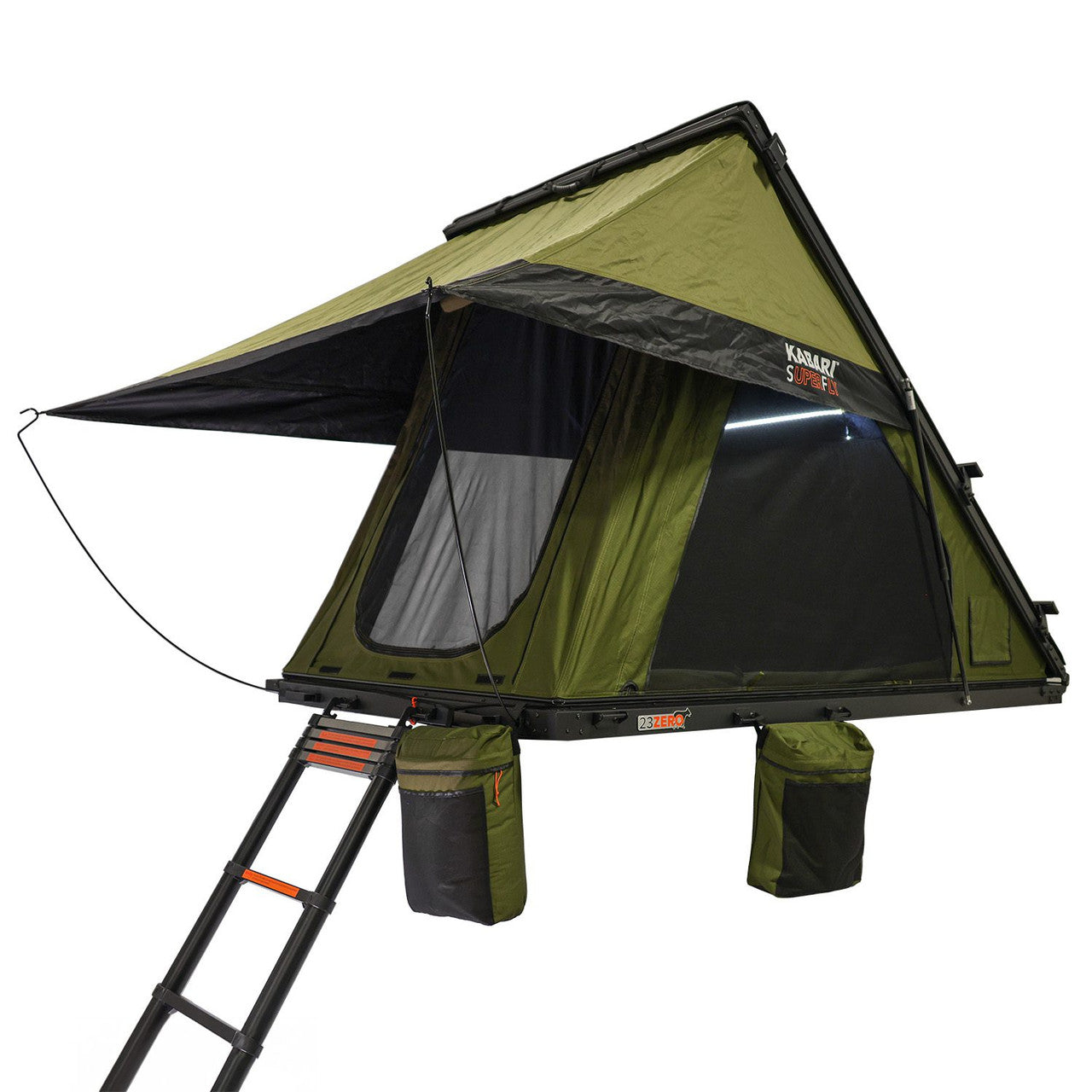 23ZERO Kabari SuperFly Rooftop Tent (Lightweight Wedge Design) for Pickup Trucks, SUVs & Crossovers – Low-Profile 4-Season