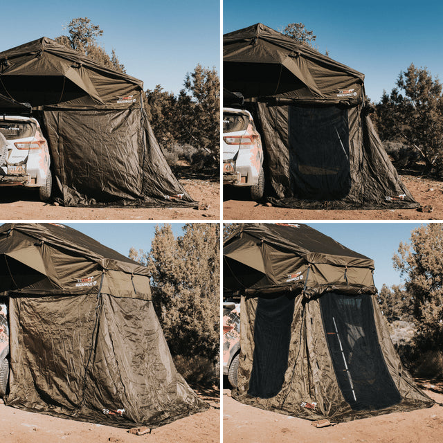 23ZERO Walkabout 62 Short Olive Annex Rooftop Tent for Pickup Trucks, SUVs & Crossovers - Additional Shelter for Roof Top Tent