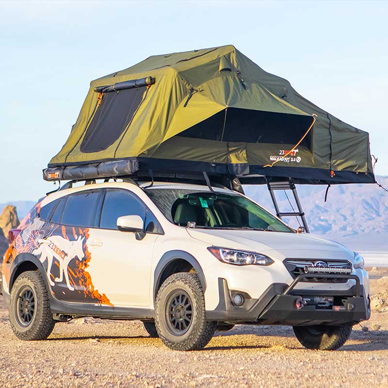 23ZERO Walkabout 72 2.0 Rooftop Tent for Pickup Trucks, SUVs & Crossovers -Spacious and Durable Shelter for All-Season Camping
