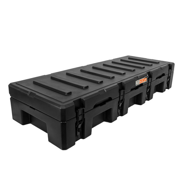23ZERO 102L Black Overland Gear Storage Box for Pickup Trucks, SUVs & Crossovers - Lockable and Stackable Heavy-Duty Travel Box