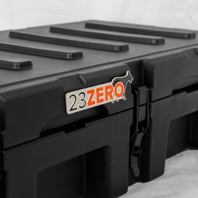 23ZERO 102L Black Overland Gear Storage Box for Pickup Trucks, SUVs & Crossovers - Lockable and Stackable Heavy-Duty Travel Box