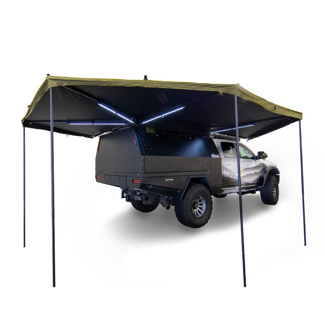 23ZERO Peregrine PRO 6 270° Right Overland Awning with Bracket Kit 3 for Pickup Trucks, SUVs & Crossovers - Expansive Coverage for Outdoor Adventures