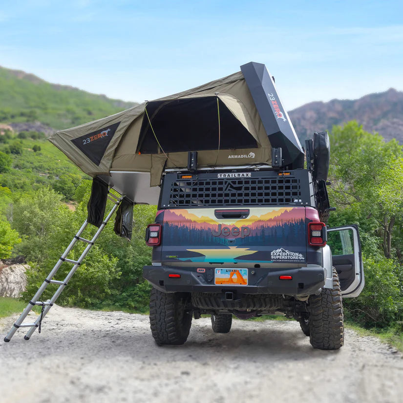 23ZERO Armadillo A2 Right Hard Shell Rooftop Tent for Pickup Trucks, SUVs & Crossovers - 4 Season