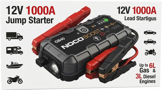 NOCO Portable Lithium Jump Starter for Cars, Trucks, RVs, Boats & More up to 6L Gas or 3L Diesel Engines - 12V 1000A