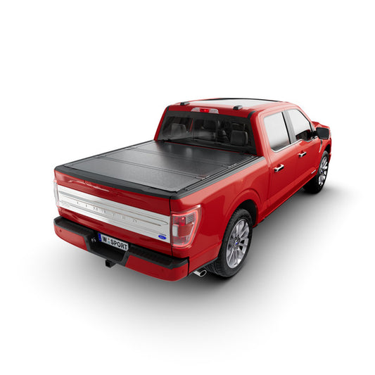 Worksport Hard Tri-Fold Tonneau Cover AL3 Pro 5'8" Fits 2007-13 Chevrolet Silverado/GMC Sierra 1500 w/Bed Rail Caps Short Bed