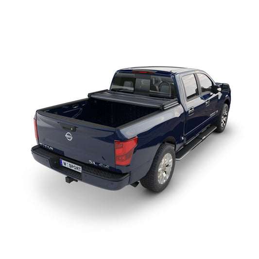 Worksport Vinyl Tri-Fold Tonneau Cover SC3 6'6" Fits 2004-15 Nissan Titan w/Utility Track Brackets Standard Bed