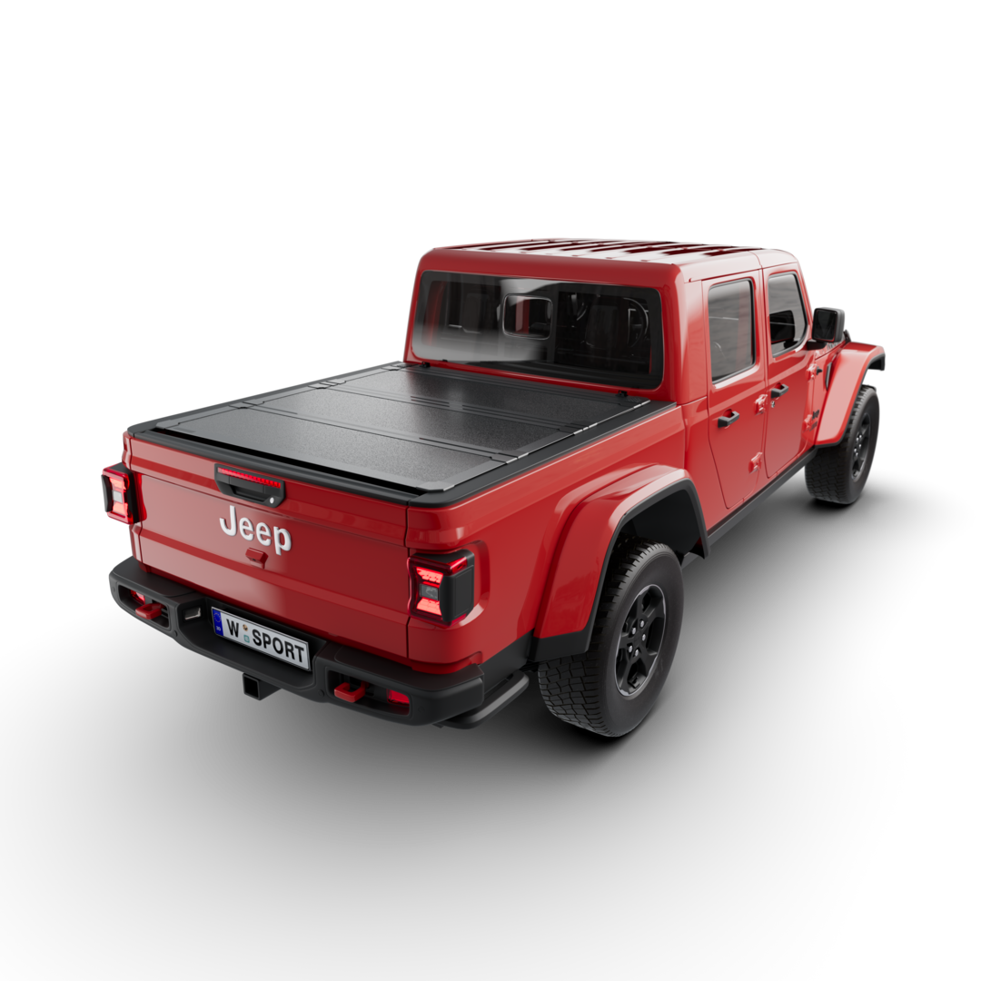 Worksport AL4 Hard Aluminum Full Bed Access Tonneau Cover for 2020–2024 Jeep Gladiator JT 5' Bed
