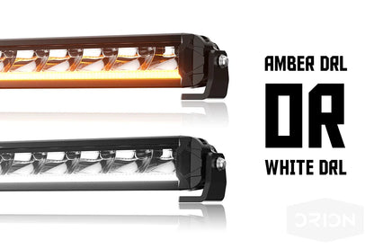 Orion Van Gear Slim LED Light Bar 2.0 for Vans & Off-Road Vehicles – Fits Orion Roof Racks – 50", Dual DRL White/Amber, IP69K Waterproof