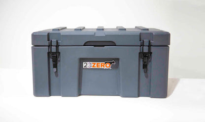 23ZERO 50L Overland Gear Storage Box Gray for Pickup Trucks, SUVs & Crossovers - Compact and Durable Storage for Tools and Supplies