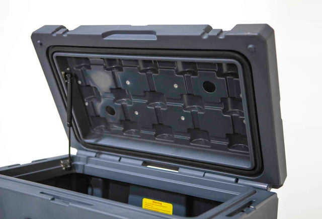 23ZERO 50L Overland Gear Storage Box Gray for Pickup Trucks, SUVs & Crossovers - Compact and Durable Storage for Tools and Supplies
