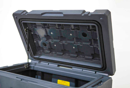 23ZERO 50L Overland Gear Storage Box Gray for Pickup Trucks, SUVs & Crossovers - Compact and Durable Storage for Tools and Supplies
