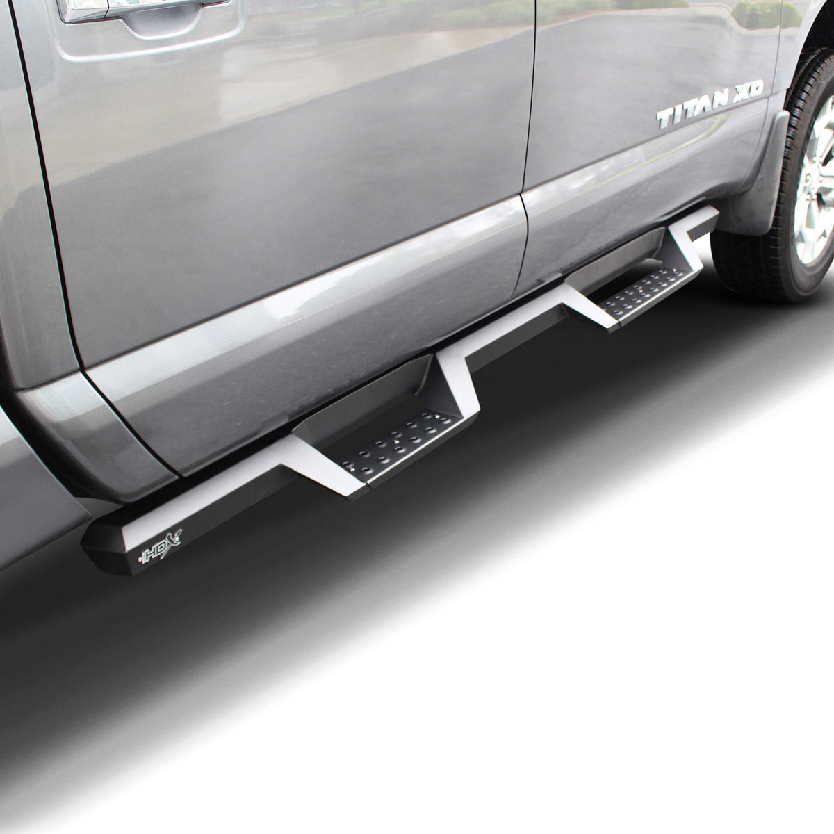 Westin HDX Drop Nerf Step Bars Textured Black – Fits 2016-24 Titan Crew Cab