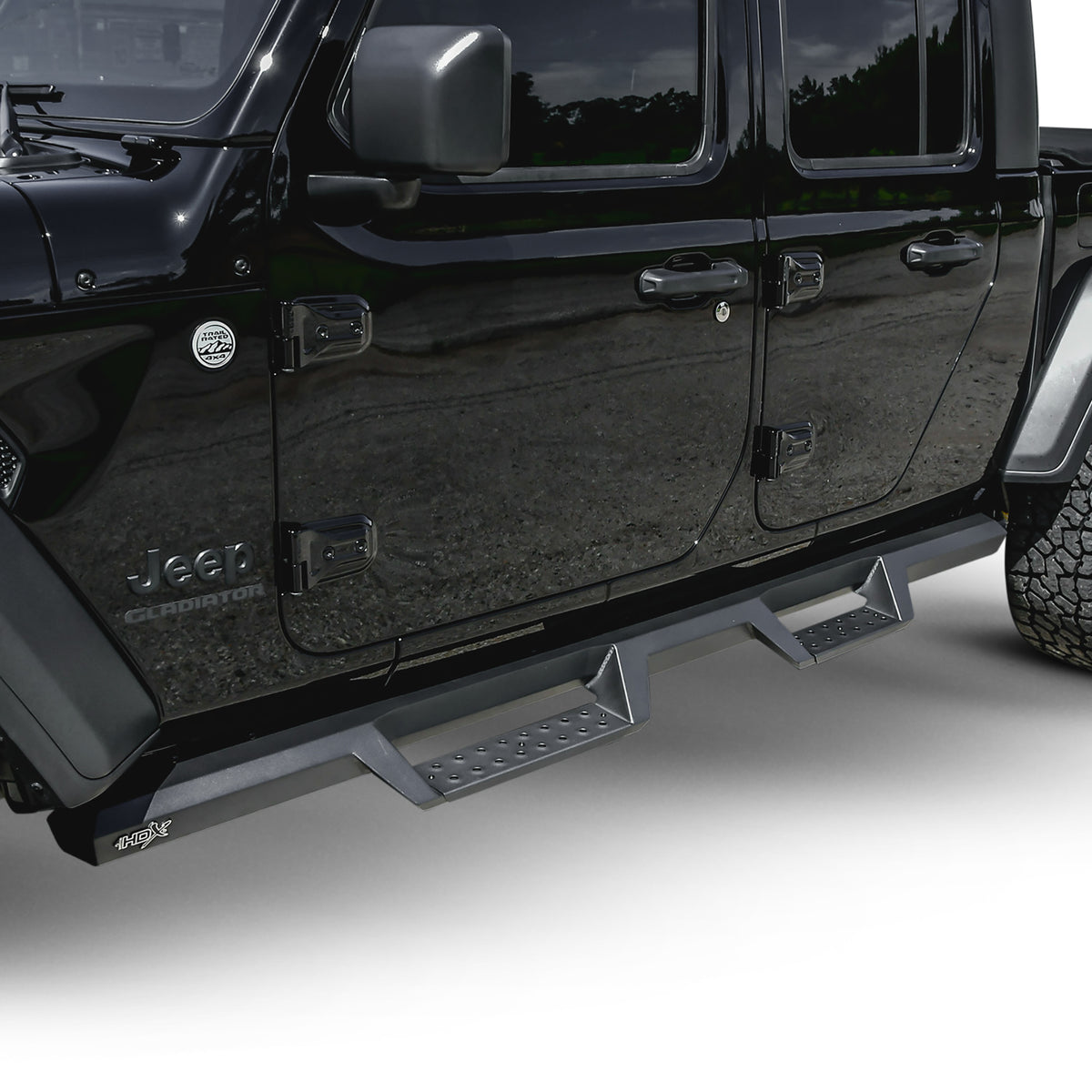 Westin HDX Drop Nerf Step Bars Textured Black – Fits 2020-26 Jeep Gladiator