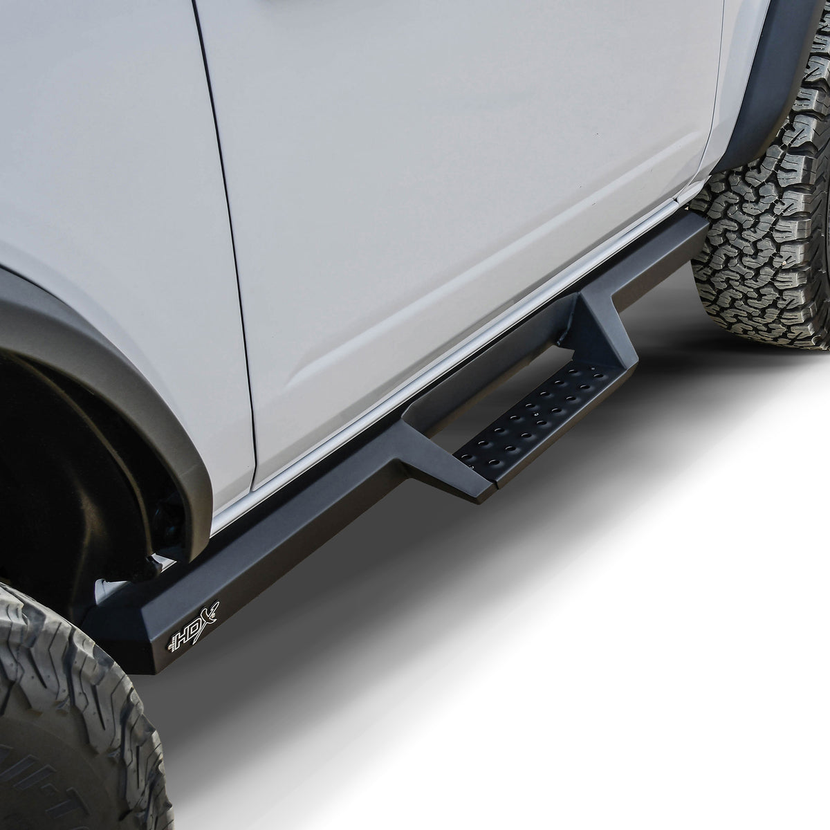 Westin HDX Drop Nerf Step Bars Textured Black – Fits 2021-26 Bronco 2 Door