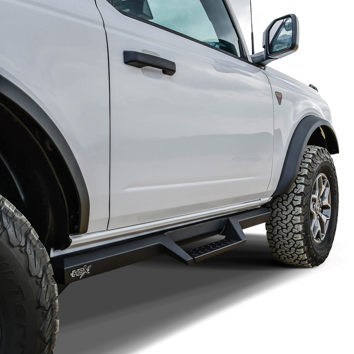 Westin HDX Drop Nerf Step Bars Textured Black – Fits 2021-26 Bronco 2 Door