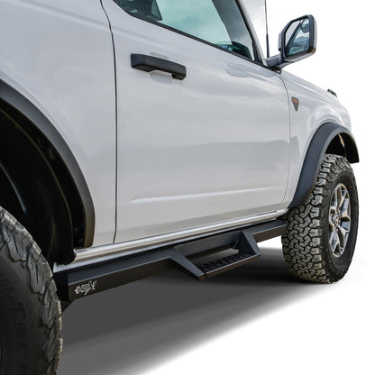 Westin HDX Drop Nerf Step Bars Textured Black – Fits 2021-26 Bronco 2 Door
