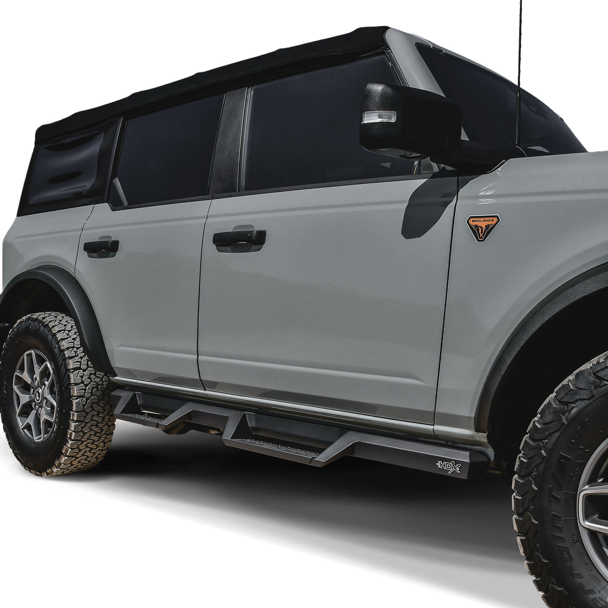 Westin HDX Drop Nerf Step Bars Textured Black – Fits 2021-26 Bronco 4 Door