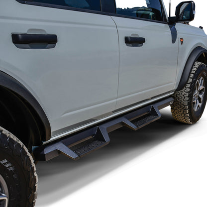 Westin HDX Drop Nerf Step Bars Textured Black – Fits 2021-26 Bronco 4 Door