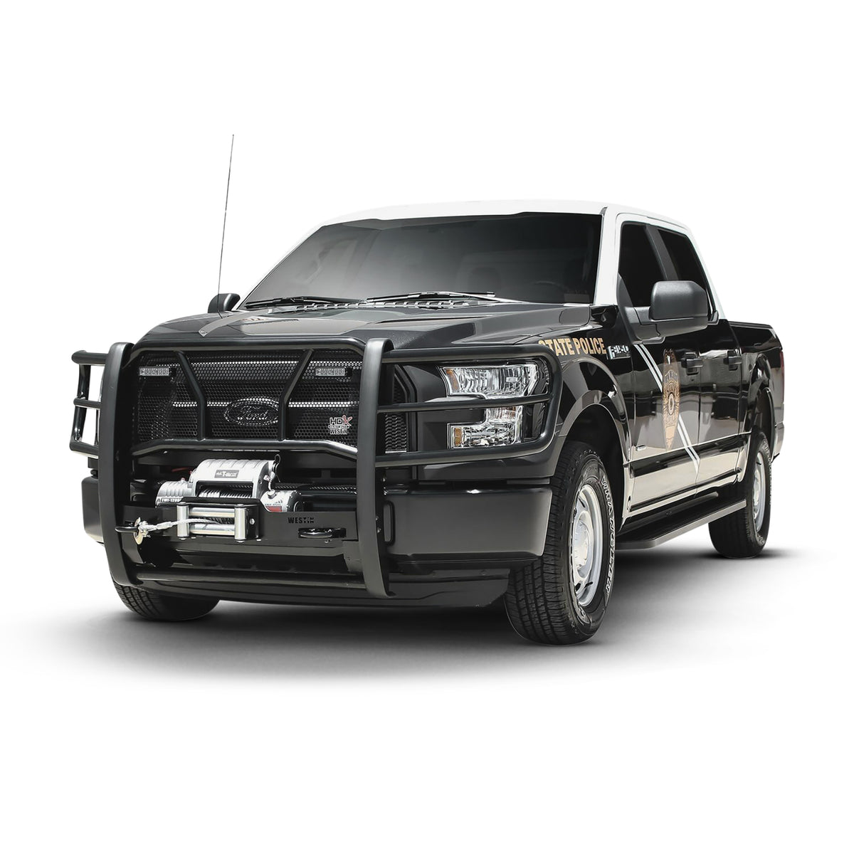 Westin HDX Winch Mount Grille Guard Black – Fits 2015-20 F-150